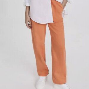 Mira Mikati Women's US 2/EU 34 Maui Denim Resin Wash Jean Orange